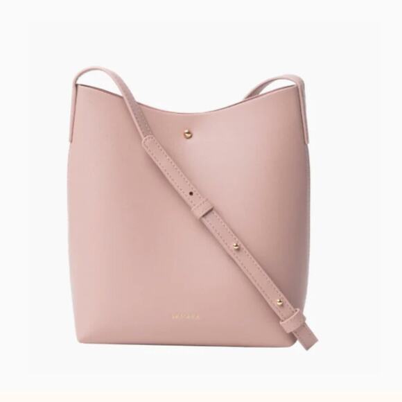 NEW Samara Vegan Leather Peony Pink Medium Shoulder Crossbody Bag (SMXX025) - Picture 1 of 8